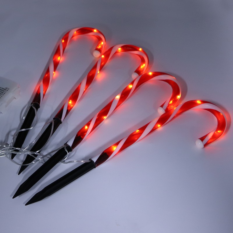 LED Walking Stick Lamp Ground Spike Lamp Christmas Decoration for