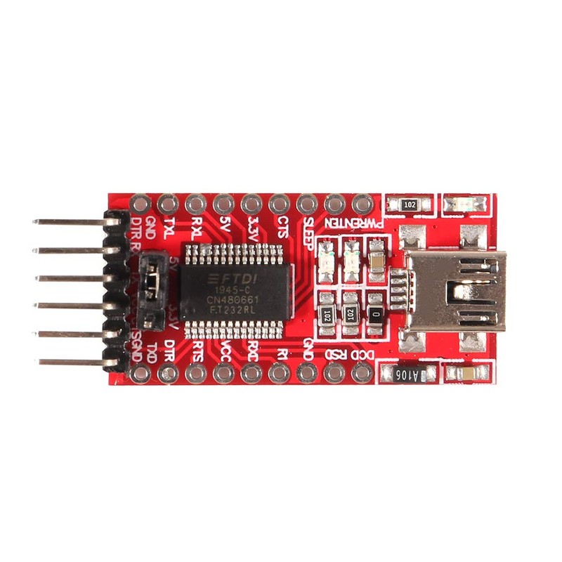 AITRIP 4pcs 3.3V 5V FT232RL FTDI Mini USB to TTL