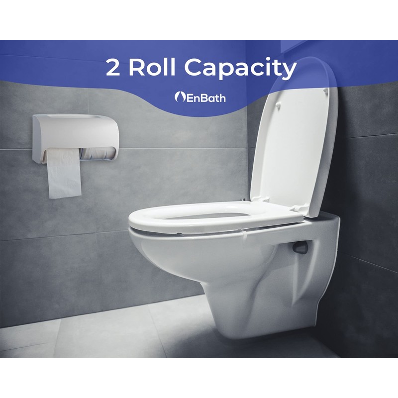 Commercial Toilet Paper Dispenser Wall Mount, Double (2 Roll) Locking
