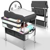 SpaceSlate Baby Changing Table Black with Storage - Collapsible Baby