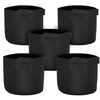FiveSeasonStuff 10 Gallon Grow Bags Upgraded Heavy Duty Handles, 5