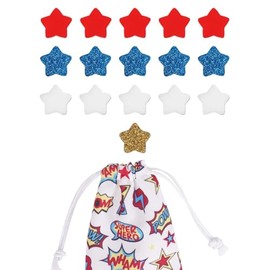 Acrylic Stars for Star Jar Reward System Magnetic – Reward Stars & Tokens for Potty Training Prizes - Behavior Jar - Classroom Reward System (Superhero Collection)