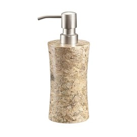 Luxurious Marble Soap Dispenser – Hand Carved, Polished Modern Hand Wash Dispenser – Durable & Functional Stone Soap Dispenser - Multipurpose Home Interiors Decor - One-of-a-Kind Decorative Objects