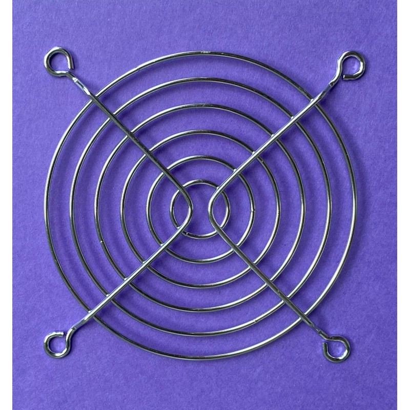 Unbranded 90mm Chrome Finished Fan Grill Guard Metal Steel Wire