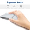 NORMIA RITA Foldable Arc Wireless Mouse Silent Click Bluetooth 2.4GHz