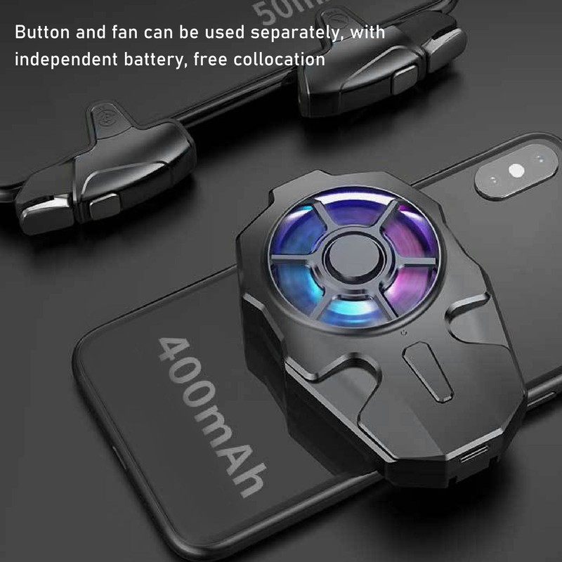 Phone Cooling Fan Portable Universal ABS and Metal Rapid Cooling