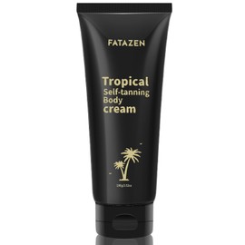 FATAZEN Natural-Looking Self Tanner Lotion, Long Lasting Streak-Free Sunless Tanning Cream for Face & Body, Organic Moisturizing Bronzed Glow Overnight Tan, No Fake Tan Smell, Vegan & Cruelty Free