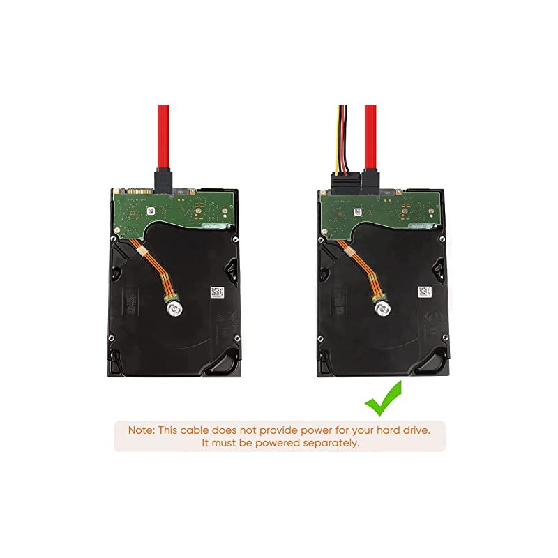 CABLEPELADO SATA Cable 0.50m Red