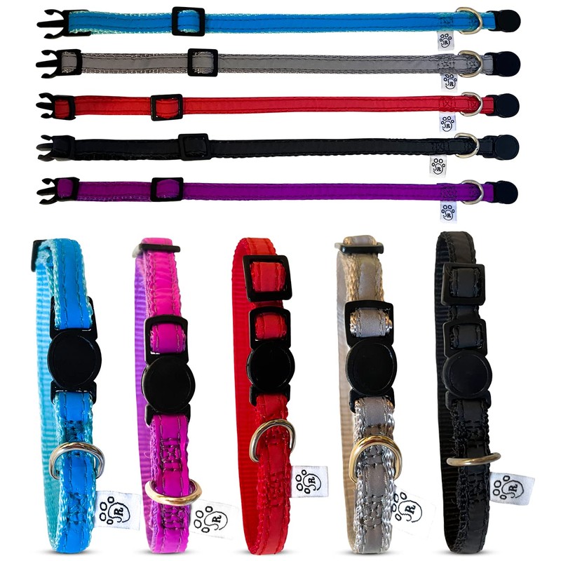 Responsible Owner Quick Release Cat Collars, Fully Reflective Cat Collars,