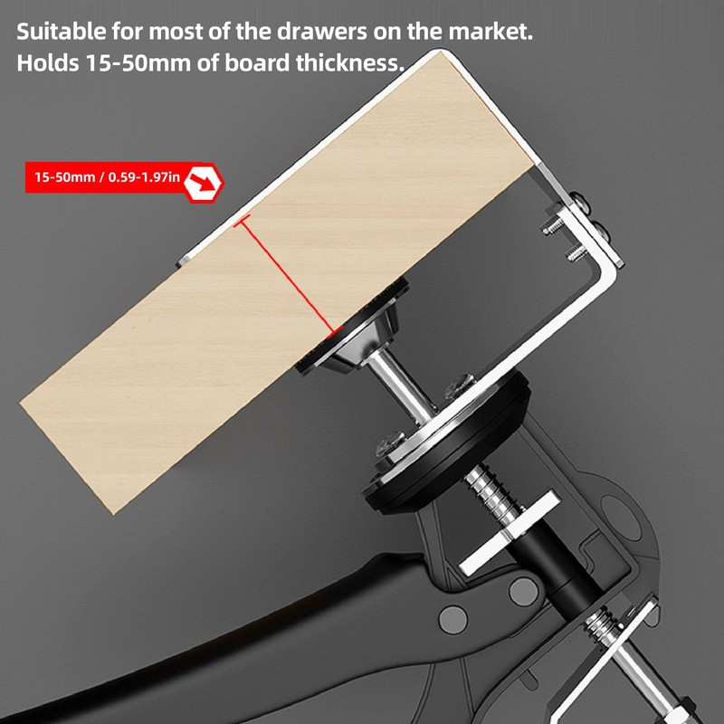 Drawer Front Installation Clamps, Adjustable Drawer Fixing Clamp, Cabinet Hardware