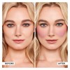 Boobeen Tri-Color Blush Palette, Matte Pink Brusher, Teak Powder for