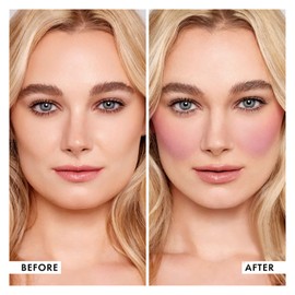 Boobeen Tri-Color Blush Palette, Matte Pink Brusher, Teak Powder for Cheek Makeup, Long Lasting Face Beauty Brush, Light & Smooth