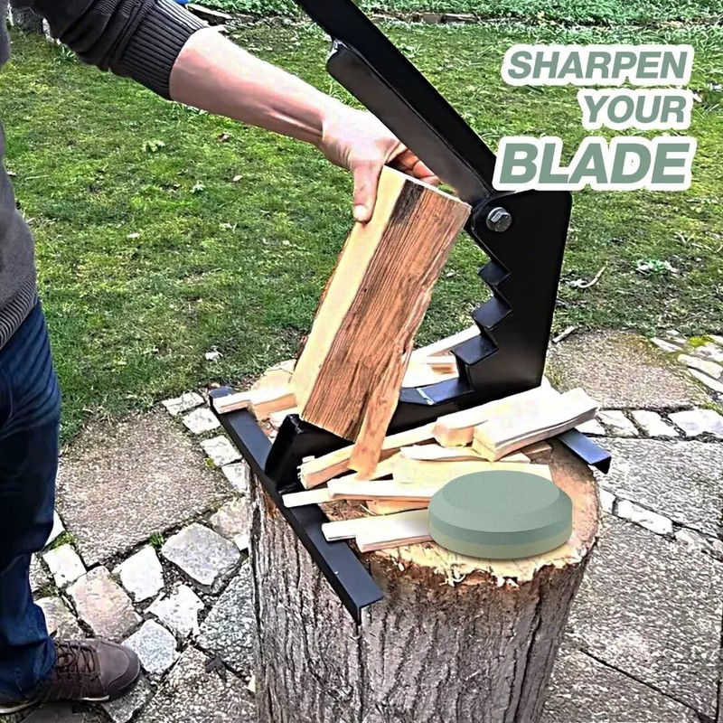 Double axis octagonal sharpening stone with a grit of 180/320,