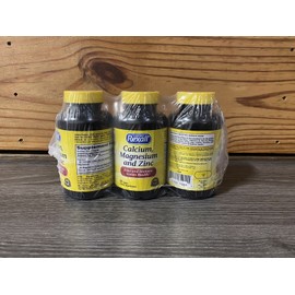 Rexall Calcium Magnesium and Zinc Multimineral 3pk 180 Caplets EXP:6/26 Sealed
