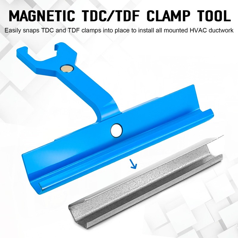 Magnetic PPC & PPF Clip, Cleat Tool for Ductwork, 4"