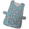 Womens Floral Home Work Tabard Apron with Single Large Front