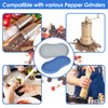 Koluti Salt and Pepper Mill Holder Silicone Tray Set of