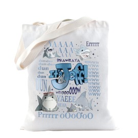 TSOTMO Jeff The Game Merch Land Shark IT'S JEFF Tote Bag for Jeff Rivals Fans Land Shark Hero Gift for Gamer (Jeff Tote)