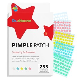 Parches para acne, 255 piezas, 5 colores y 5 tamaños (8, 10, 12, 14, 16 mm)
