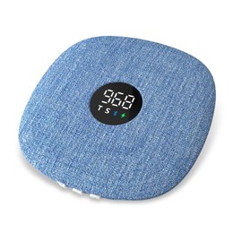 Upgraded Bluetooth Under Pillow Speaker - Ultra Thin Pillow Speakers for Sleeping with Timer, Bone Conduction Sleep Speaker Mini Sound Machine, Side Sleeper Friendly (Blue-Upgraded)