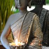Buddha Statue with Tea Light Holder 31 cm