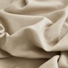 DOSLY IDÉES Ruffled Farmhouse Shower Curtain,Camel Fabric,Country and Chic Style,72x72