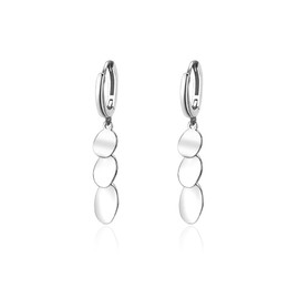 Ball Disc Dangle Hoop Earrings for Women Girls 925 Sterling Silver Cute Tassel Round Circle Charms Drop Dangling Huggie Small Hoops Cartilage Boho Birthday Holiday Party Jewelry Gifts