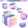 GRETJOB Rainbow Disposable Facial Towel Storage Box, Clear Acrylic Makeup
