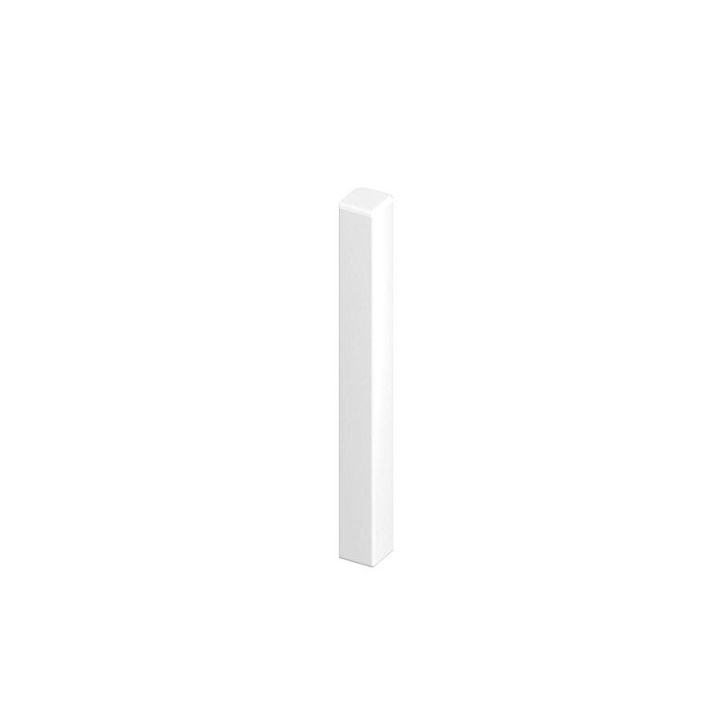 White Fascia Board 90° External Corner Trim for Flat PVC-u
