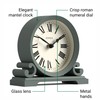 JONES CLOCKS® Saloon Table Clock | Traditional Double Scroll Design