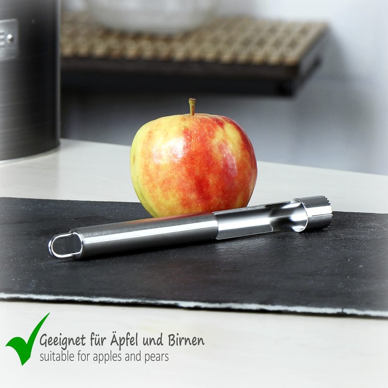 COM-FOUR® 2 x Apple Cutters Made of Stainless Steel, Practical