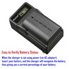 Kastar 4-Pack LP-E6 Battery and LCD AC Charger Compatible with