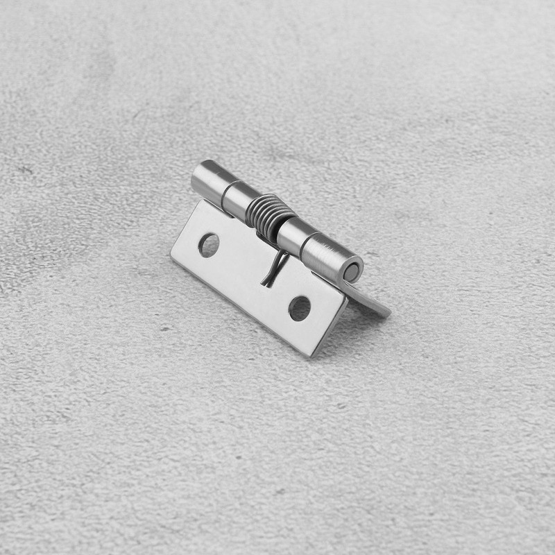 Micro Traders 4PCS Self-Opening Spring Hinges 304 Stainless Steel Spring