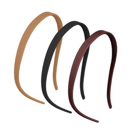 JasperKino 3Pcs No Pressure Headbands - Comfortable Sunglasses Headband for Glasses Wearers, Matte Plastic with Teeth, Non Slip for Women & Girls