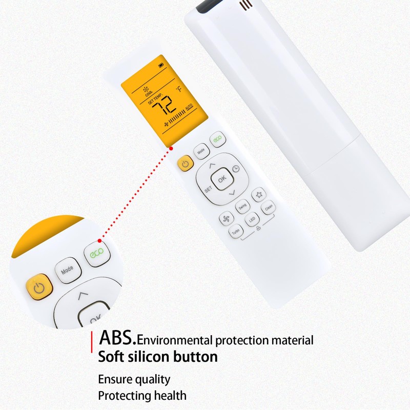 Replacement Remote Control Compatible with Pioneer 12,000 BTU 21.4 SEER2