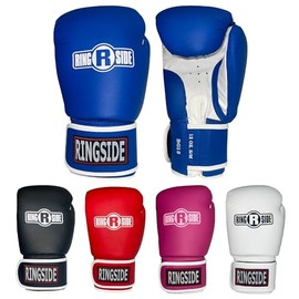 Ringside Striker Boxing Training Sparring Gloves, Small/Medium, Blue/White