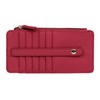 Julia Buxton Vegan Leather Pik-Me-Up® Thin Card Holder Red