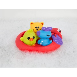 Playgro Bath Toy 3 Floating Friends - Waterproof, Dirt-Free, Fully Sealed, from 6 Months, Baby Toy for Bathing, BPA-Free, Colourful