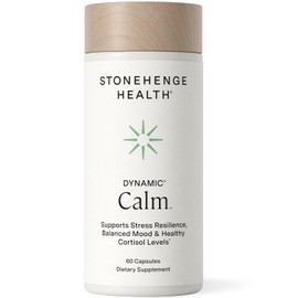 Stonehenge Health Dynamic Calm - 600mg KSM-66 Ashwagandha with L-theanine, Rhodiola Rosea, Holy Basil, and Magnesium Glycinate, Daily Stress and Mood Support, Non-GMO, 60 Vegetarian Capsules