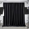 Joydeco Black Backdrop Curtains for Parties, 10x10 Wrinkle Free Black