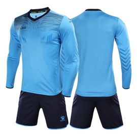 Kelme Men's Keeper Wear, Top and Bottom Set, Long Sleeve, Game Training Spare Set Top and Bottom, blue2
