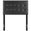 Modway Emily Tufted Button Faux Leather Upholstered Twin Headboard in