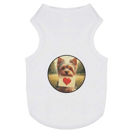 'Yorkshire Terrier Love Note' Pet Dog/Cat T-Shirt (PT00151063)