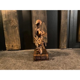 Unbranded LARA CROFT Copper statue Tomb Raider 6inches Tall