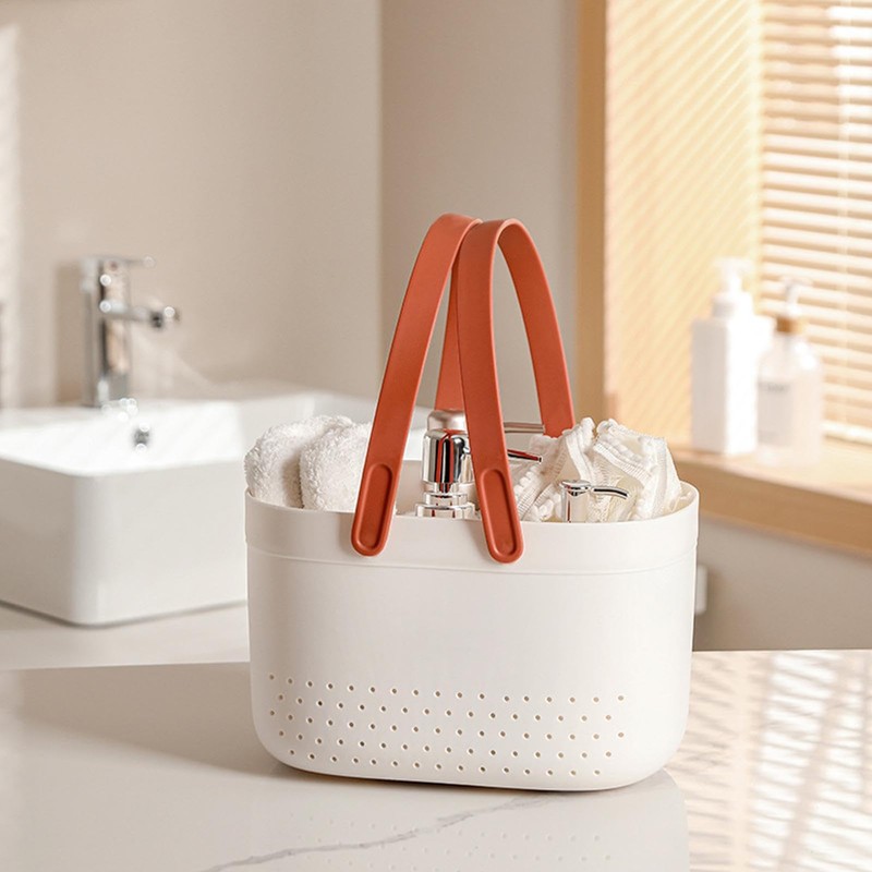 Bathroom Toiletry Basket,Drainage Box for Shower - Draining Organizer for