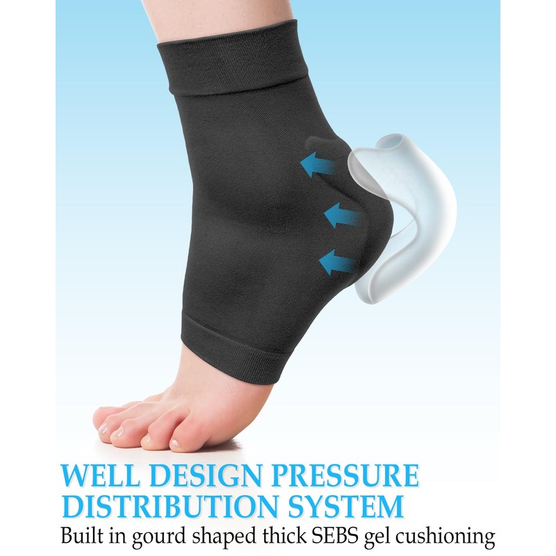 DLMDLM Achilles Tendonitis Heel Protector Socks, One Pair of Premium