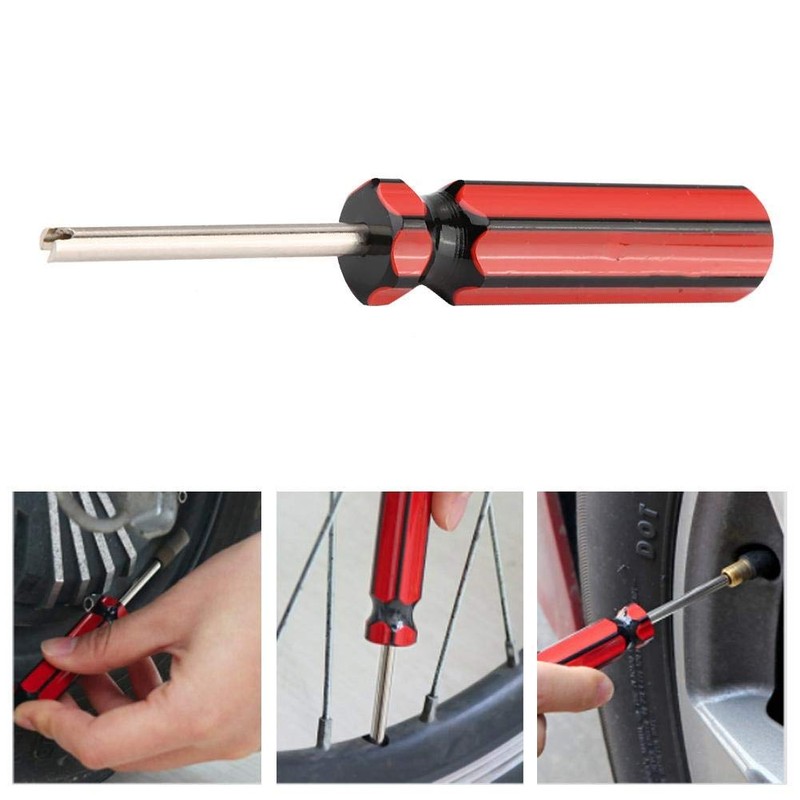 Qiilu Car Valve Driver Tire Valve Wrench, Air Valve Wrench,