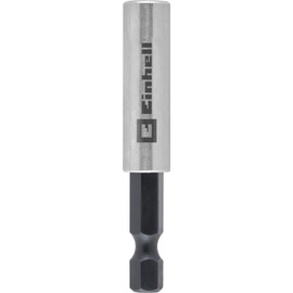 Original Einhell Magnetic Bit Holder with 1/4 Inch E 6.3 Shank, 60 mm (Chrome Vanadium, Stainless Steel Sleeve, Permanent Magnet, Lasered Logo)