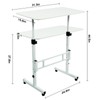 USEFULTEK Mobile Standing Desk, Small Height Adjustable Computer Workstation with