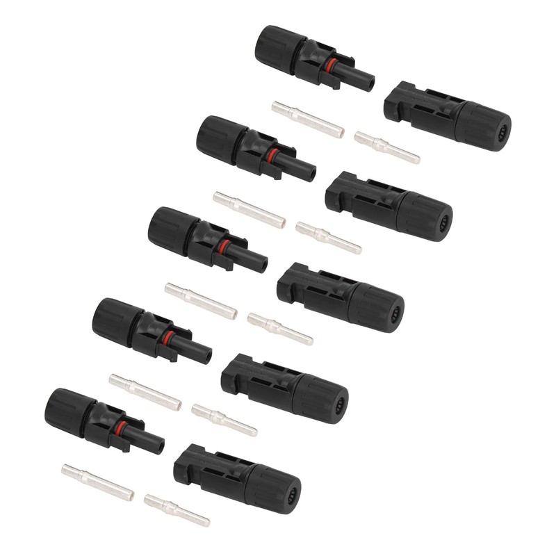 5 Set Solar PV Connectors IP67 Waterproof PPO Insulation High